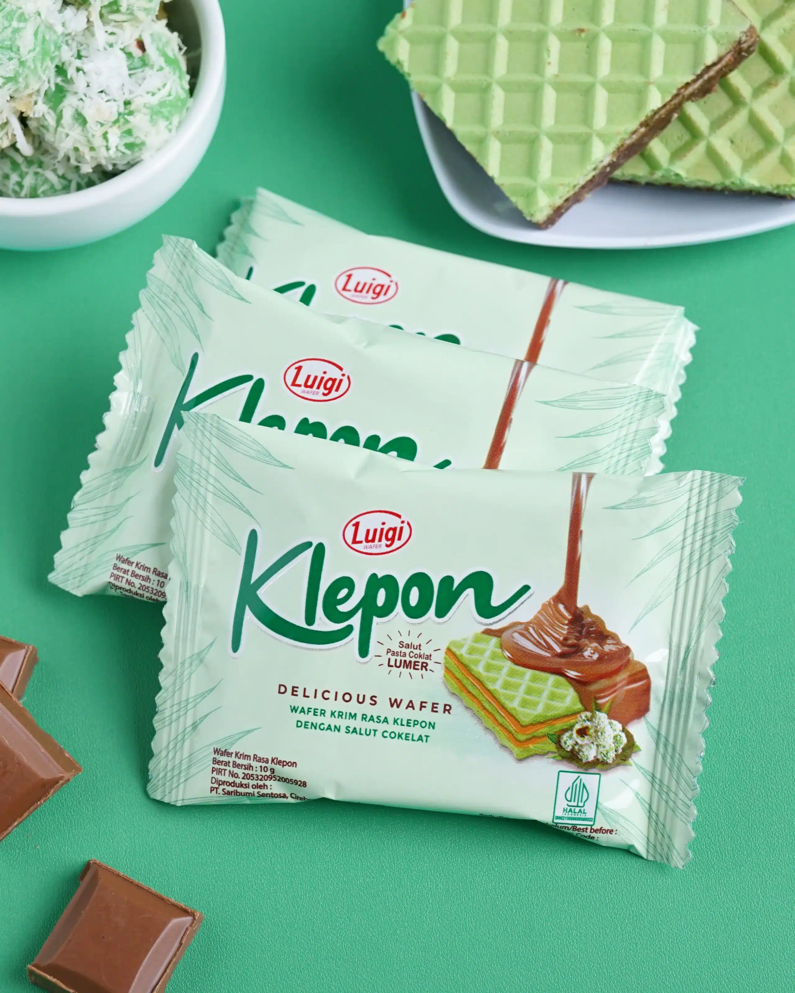 Luigi Waffle Rasa Klepon